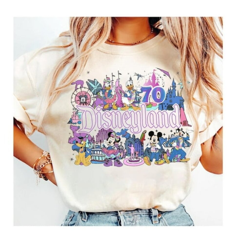 Disneyland 70th Anniversary Shirt, Mickey Ears 70 Years Of Magic Shirt 05